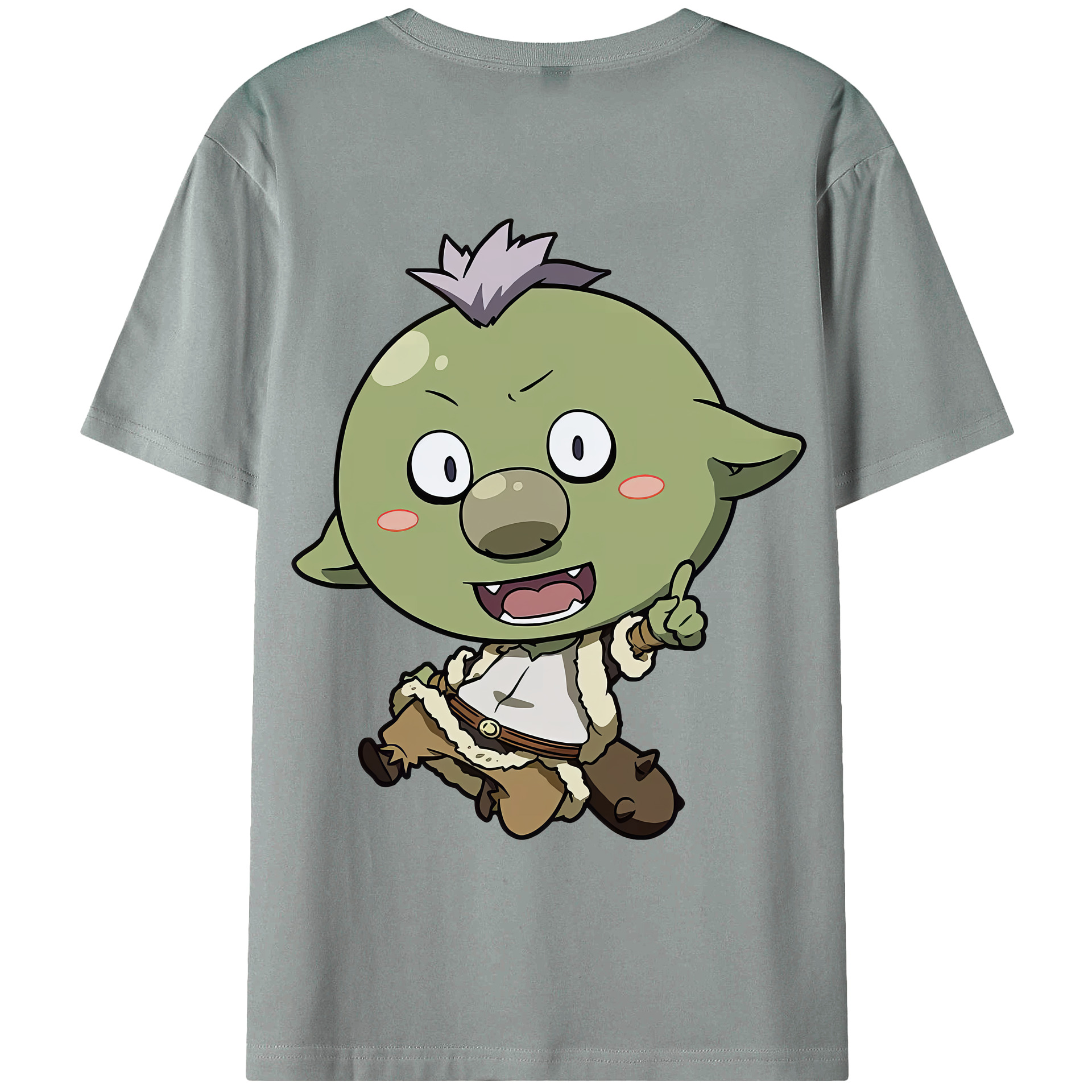 （画像用） 転スラ Regarding Reincarnated to Slime 綿100％ メンズ半袖Tシャツ（バックプリント） 通気性